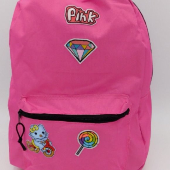 Hello Kitty Backpack Pink, School Bag, Pink Travel Backpack NWT - Picture 2 of 2